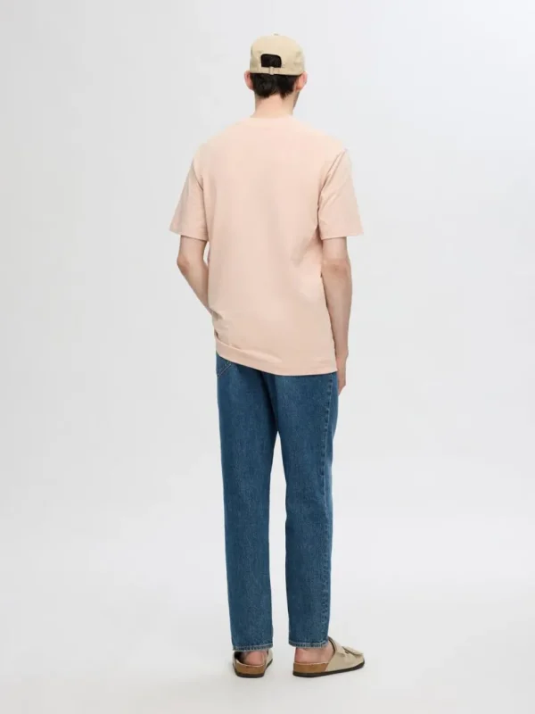 T-shirts>SELECTED KORTÆRMET AFSLAPPET FIT T-SHIRT Pink