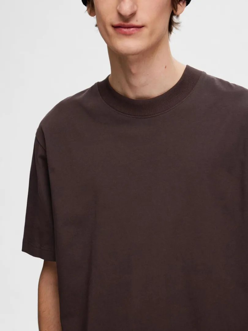 kortrmet_afslappet_fit_ts_3.webp T-shirts>SELECTED KORTÆRMET AFSLAPPET FIT T-SHIRT Brown