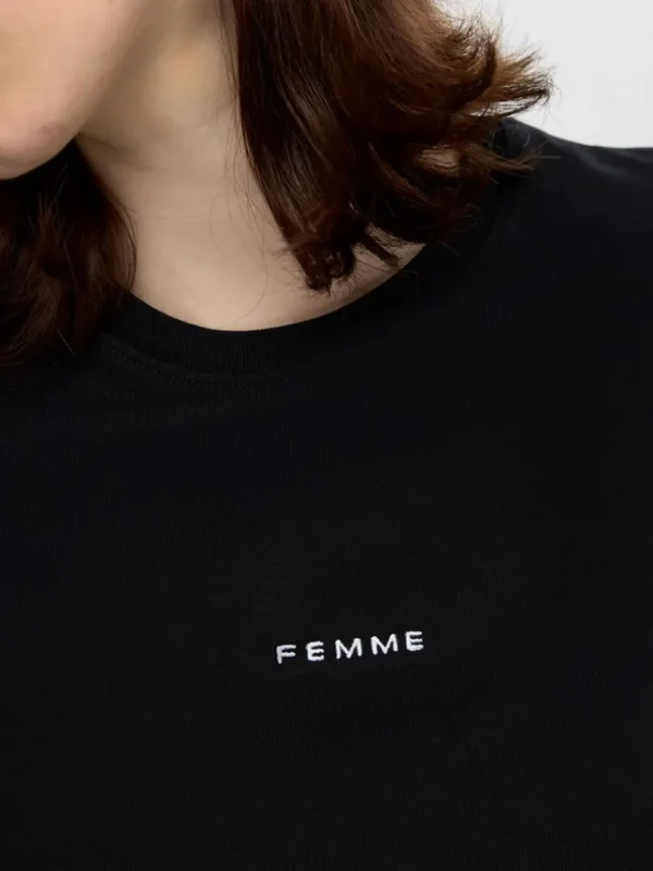 T-shirts>SELECTED KORTÆRMET BOMULD T-SHIRT Black