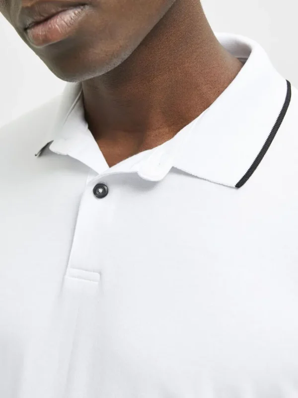 Poloer>SELECTED KORTÆRMET COOLMAX® POLO White