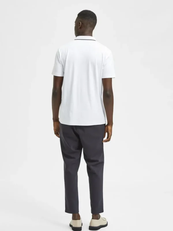 Poloer>SELECTED KORTÆRMET COOLMAX® POLO White