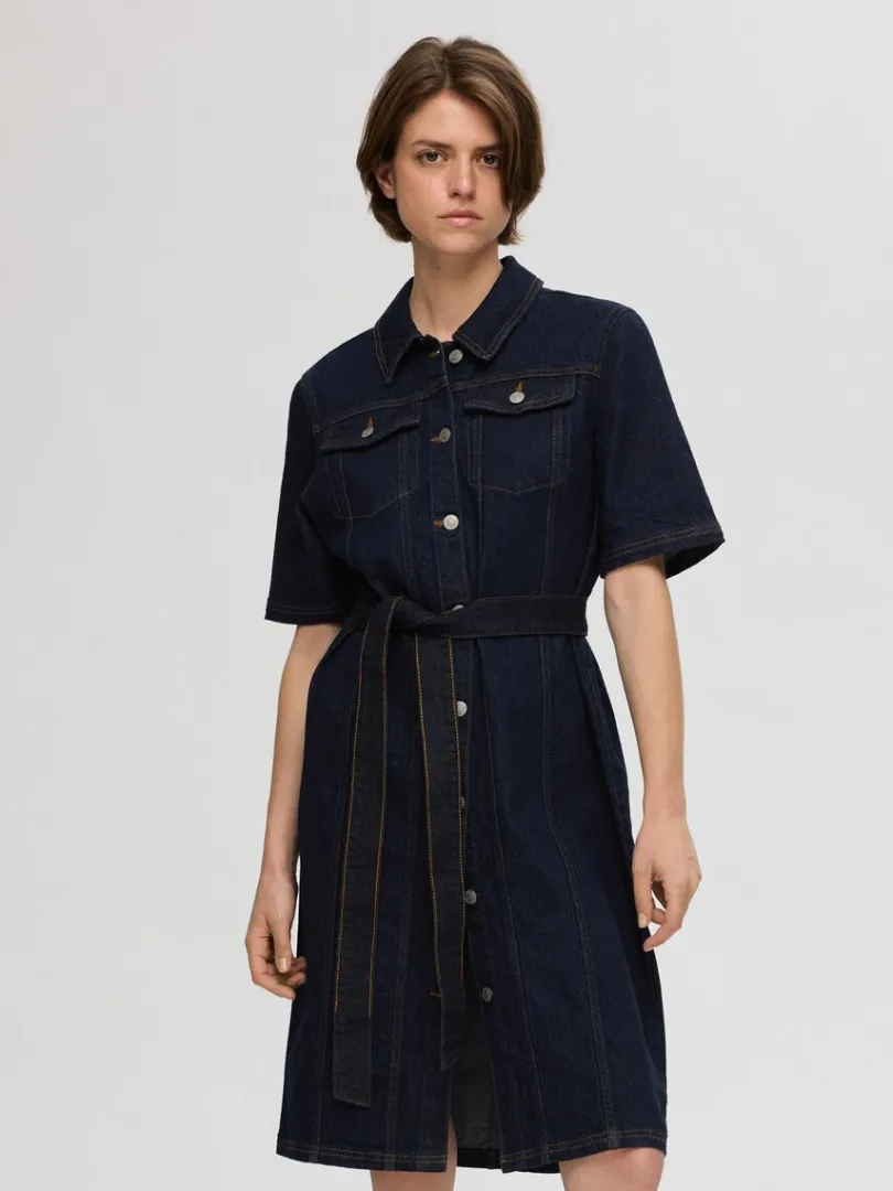 kortrmet_denimkjole_0.webp Kjoler>SELECTED KORTÆRMET DENIMKJOLE Blue