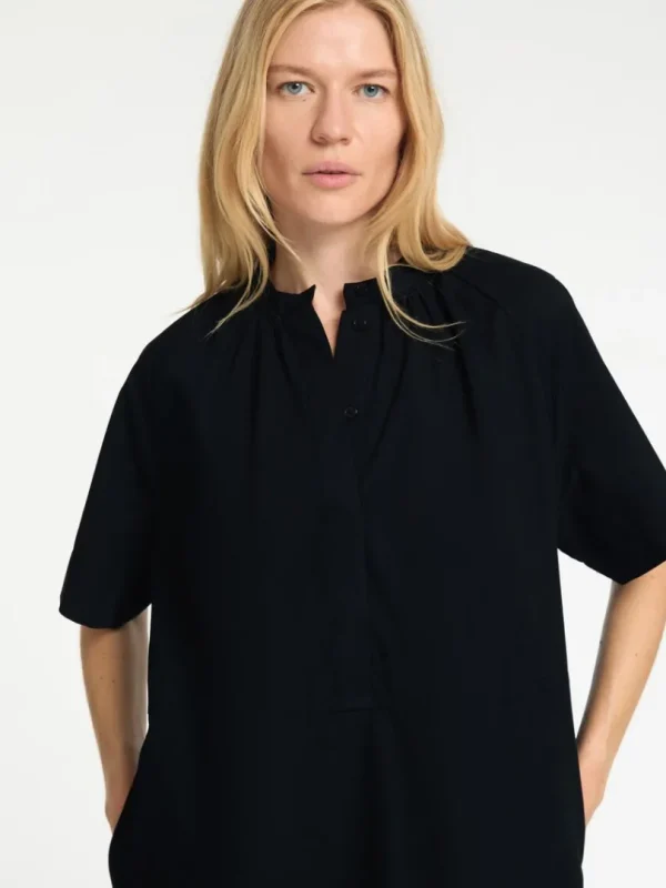 Kjoler>SELECTED KORTÆRMET KORT KJOLE Black