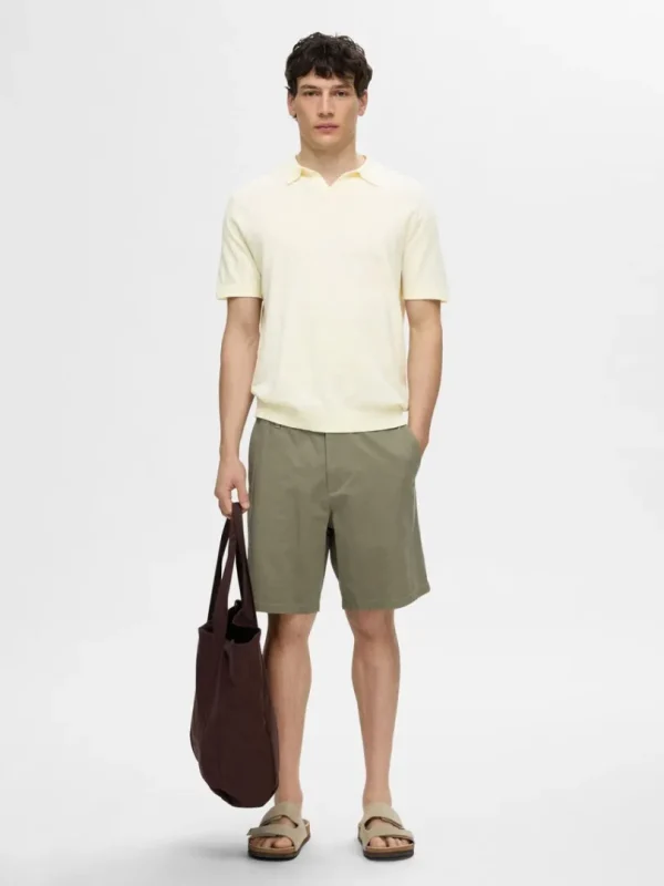 Poloer>SELECTED KORTÆRMET POLO White