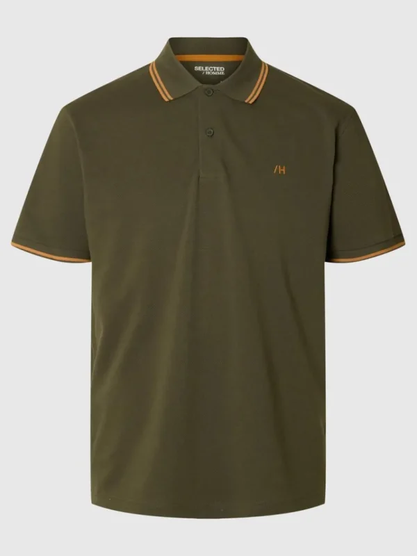 Poloer>SELECTED KORTÆRMET POLO Green