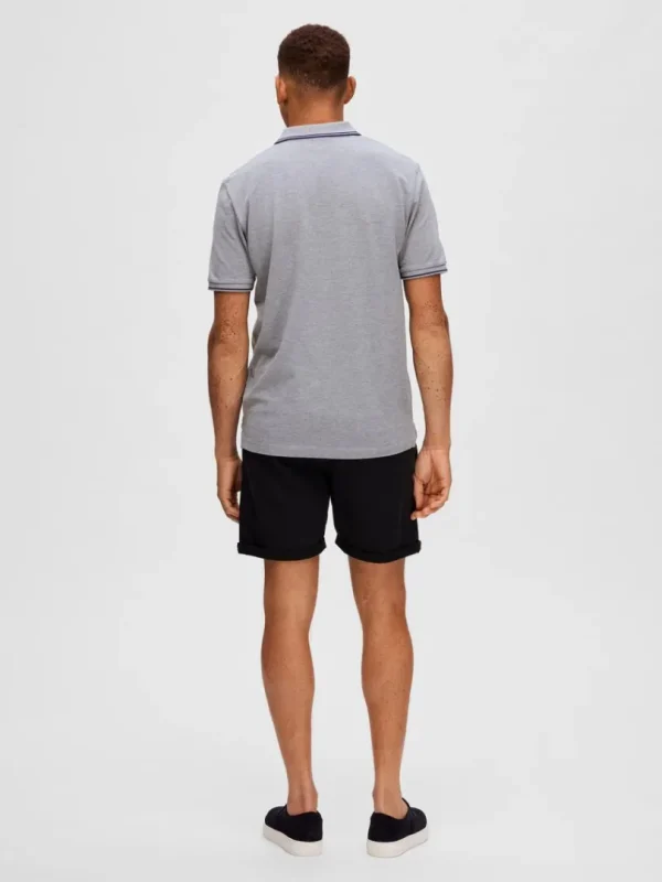 Poloer>SELECTED KORTÆRMET POLO Grey