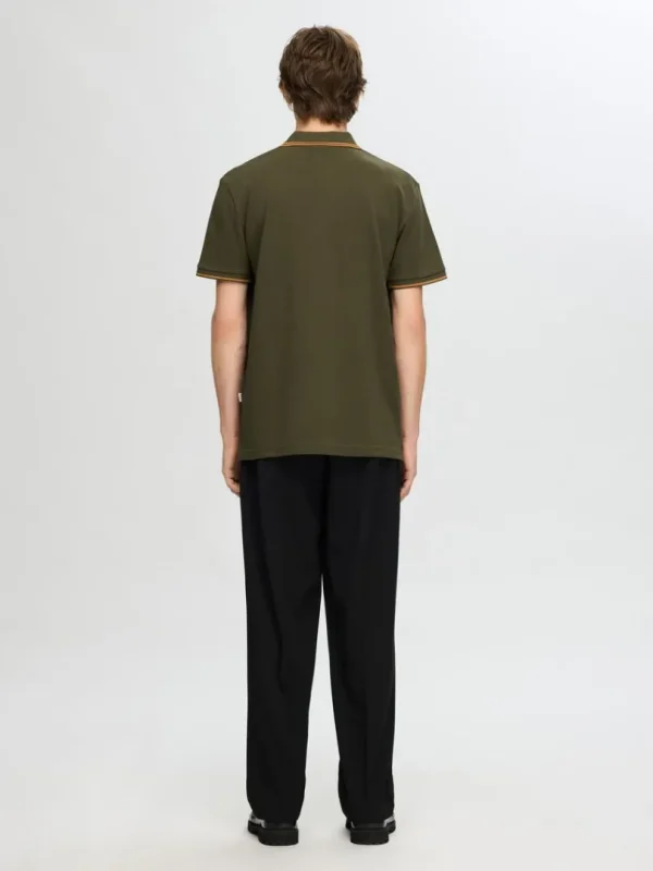 Poloer>SELECTED KORTÆRMET POLO Green