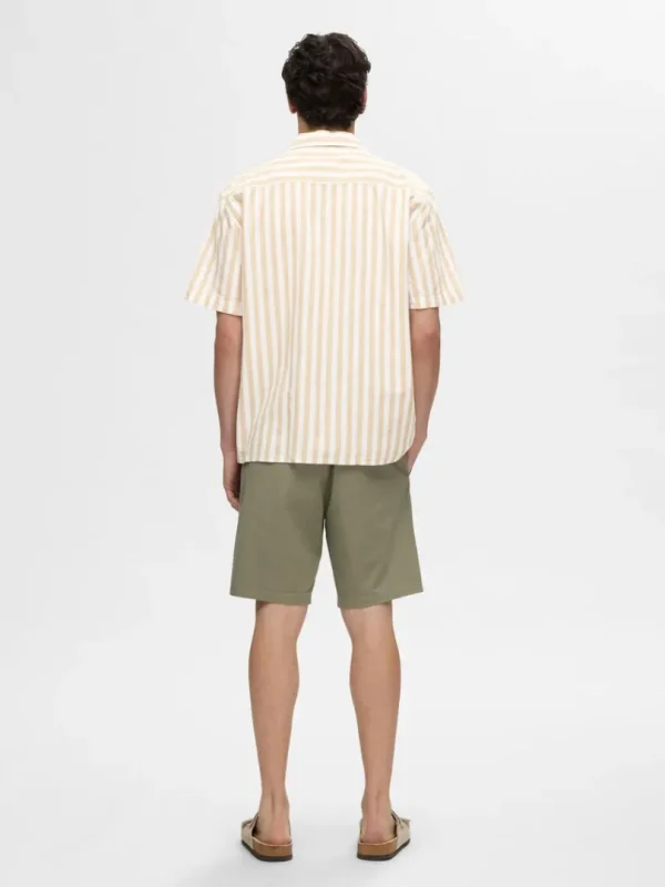 Skjorter>SELECTED KORTÆRMET SKJORTE Beige