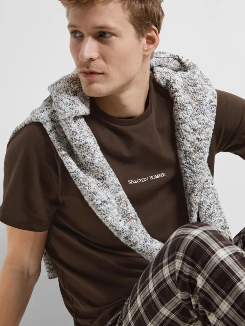 kortrmet_st_2.webp T-shirts>SELECTED KORTÆRMET SÆT Brown