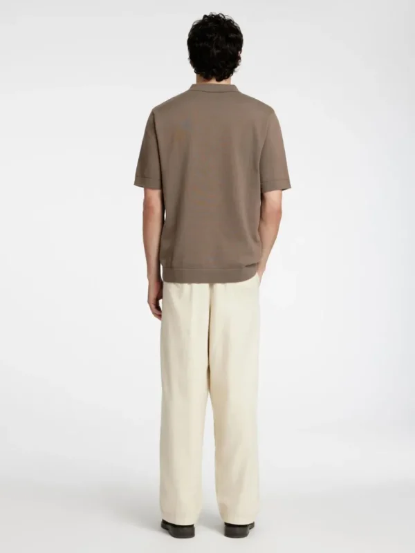 Strik>SELECTED KORTÆRMET STRIKKET CARDIGAN Brown