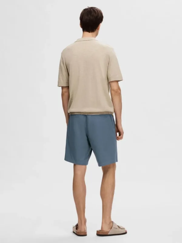 Poloer | Strik>SELECTED KORTÆRMET STRIKKET POLO Beige