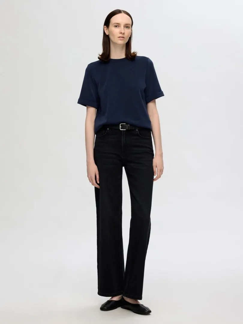 kortrmet_tshirt_1-2.webp T-shirts>SELECTED KORTÆRMET T-SHIRT Blue