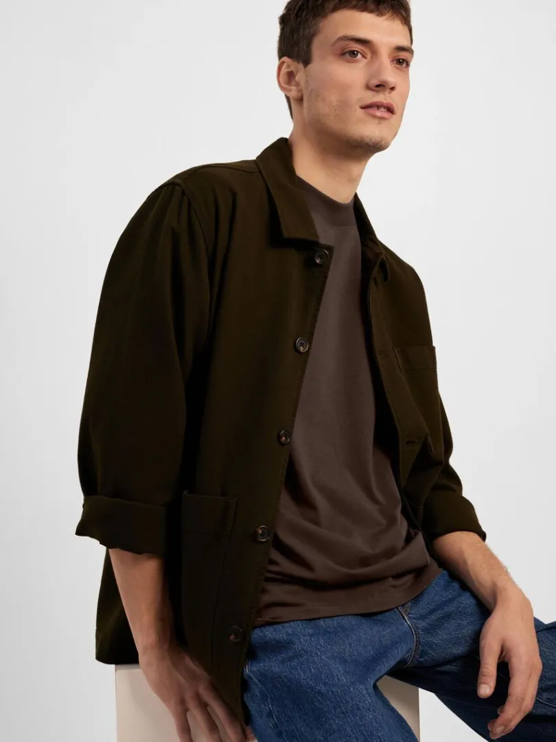 kortrmet_tshirt_2-6.webp T-shirts>SELECTED KORTÆRMET T-SHIRT Brown