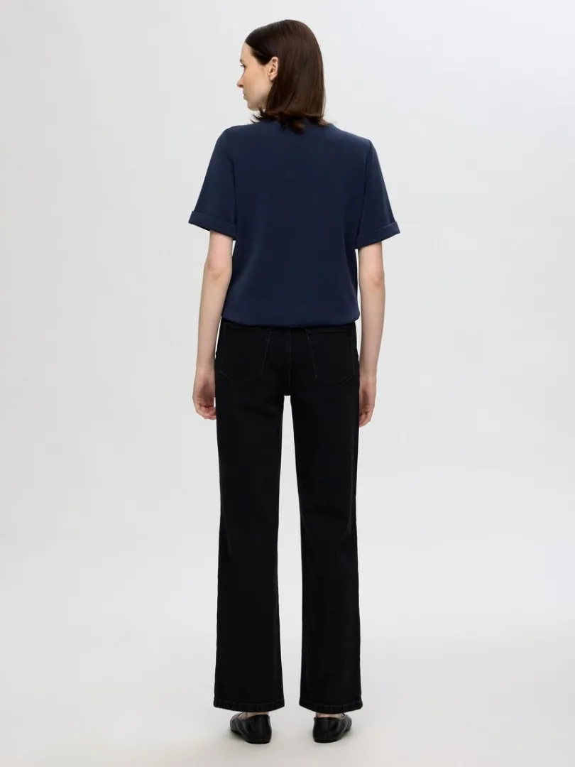 kortrmet_tshirt_4-2.webp T-shirts>SELECTED KORTÆRMET T-SHIRT Blue