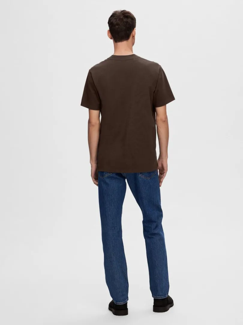 kortrmet_tshirt_4-6.webp T-shirts>SELECTED KORTÆRMET T-SHIRT Brown