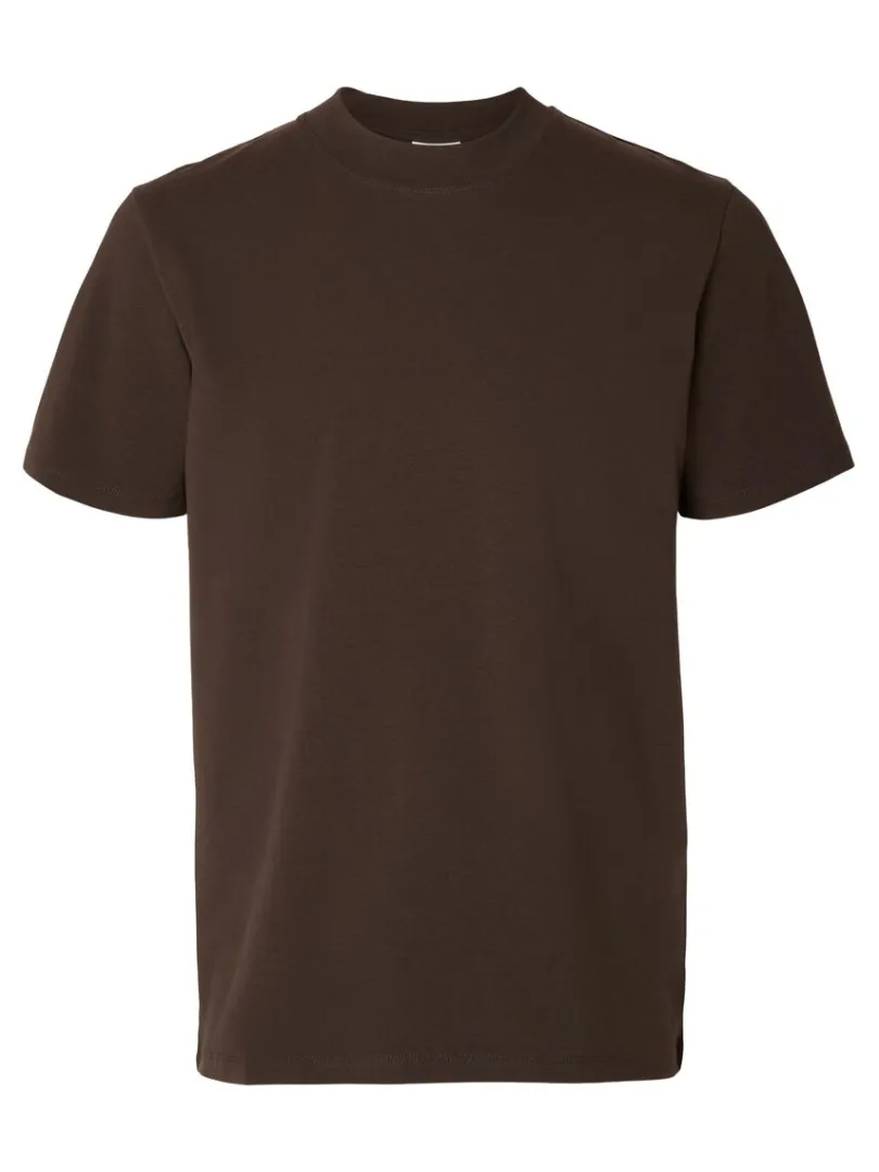 kortrmet_tshirt_5-6.webp T-shirts>SELECTED KORTÆRMET T-SHIRT Brown