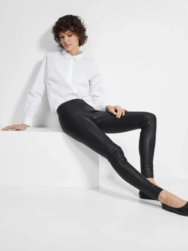 Bukser>SELECTED LAMMESKINDS LEGGINGS Black