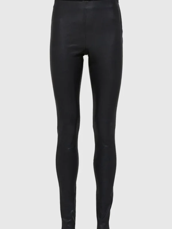 Bukser>SELECTED LAMMESKINDS LEGGINGS Black