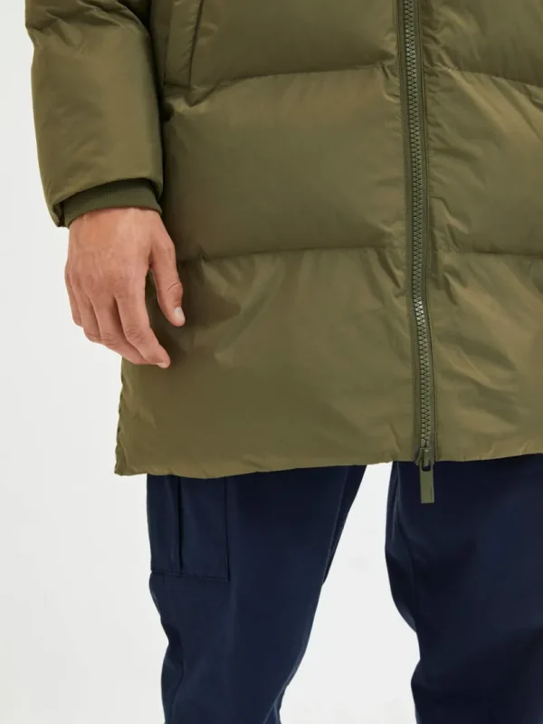 Overtøj>SELECTED LANG PUFFERJAKKE Green