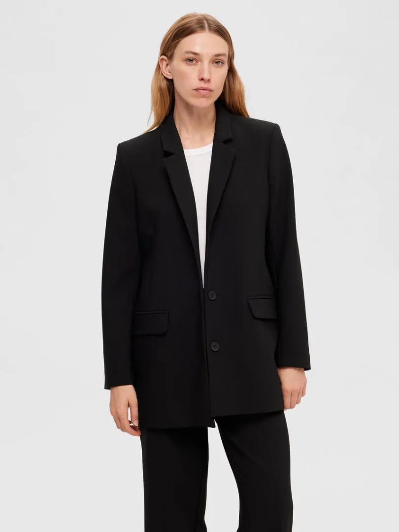 lang_relaxed_fit_enkeltra_0.webp Jakkesæt & Blazers>SELECTED LANG RELAXED FIT ENKELTRADET BLAZER Black