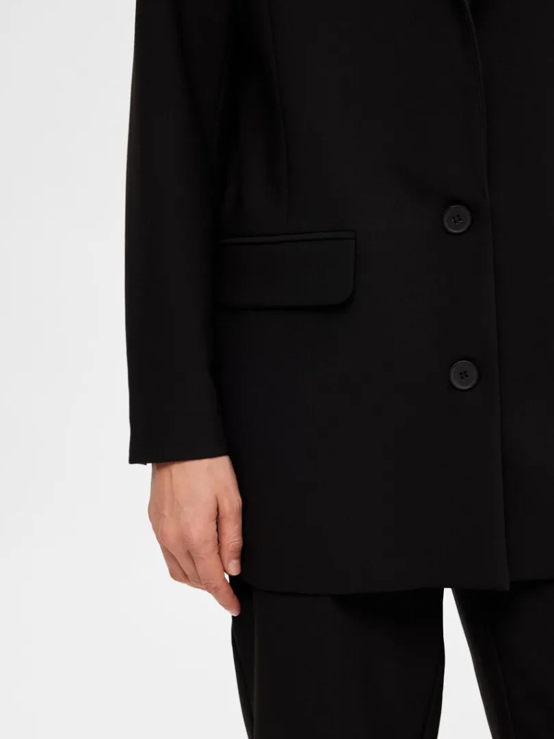 lang_relaxed_fit_enkeltra_3.webp Jakkesæt & Blazers>SELECTED LANG RELAXED FIT ENKELTRADET BLAZER Black