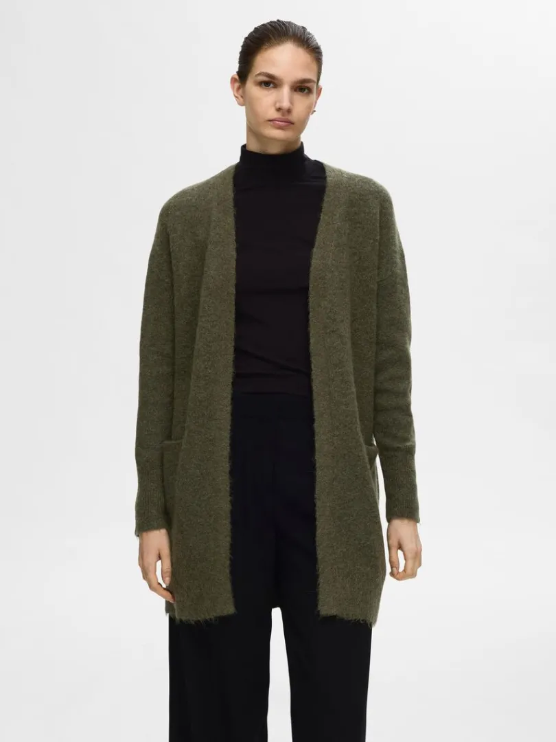 lang_strikket_cardigan_0.webp Strik>SELECTED LANG STRIKKET CARDIGAN Green