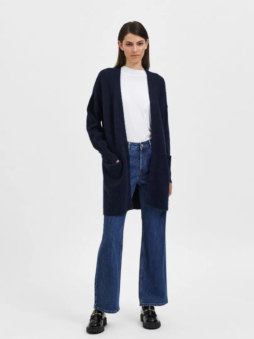 lang_strikket_cardigan_1-5.webp Strik>SELECTED LANG STRIKKET CARDIGAN Blue