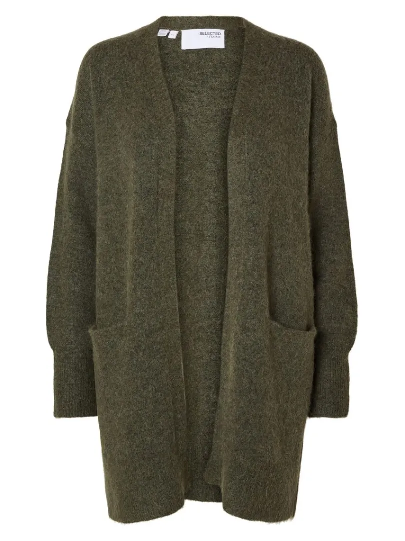 lang_strikket_cardigan_5.webp Strik>SELECTED LANG STRIKKET CARDIGAN Green