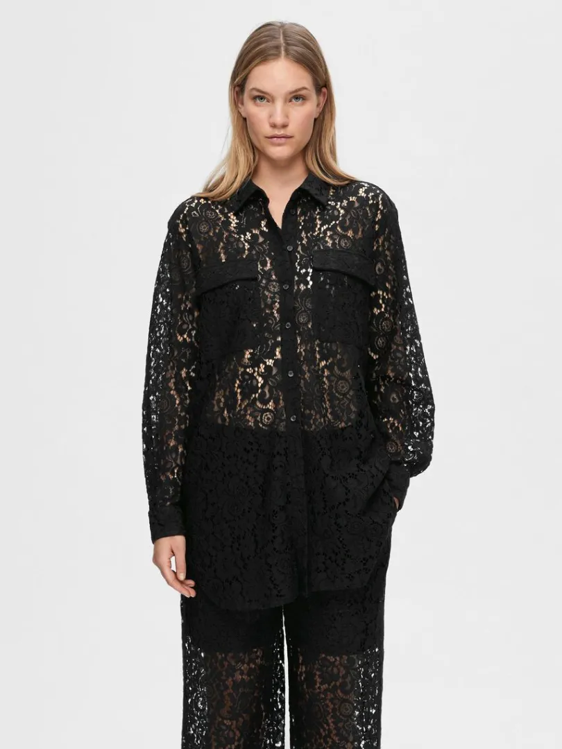langrmet_blonde_skjorte_0.webp Skjorter>SELECTED LANGÆRMET BLONDE SKJORTE Black