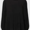Toppe Og Bluser>SELECTED LANGÆRMET BLUSE Black