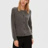 Strik>SELECTED LANGÆRMET CARDIGAN Grey
