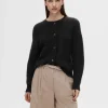 Strik>SELECTED LANGÆRMET CARDIGAN Black