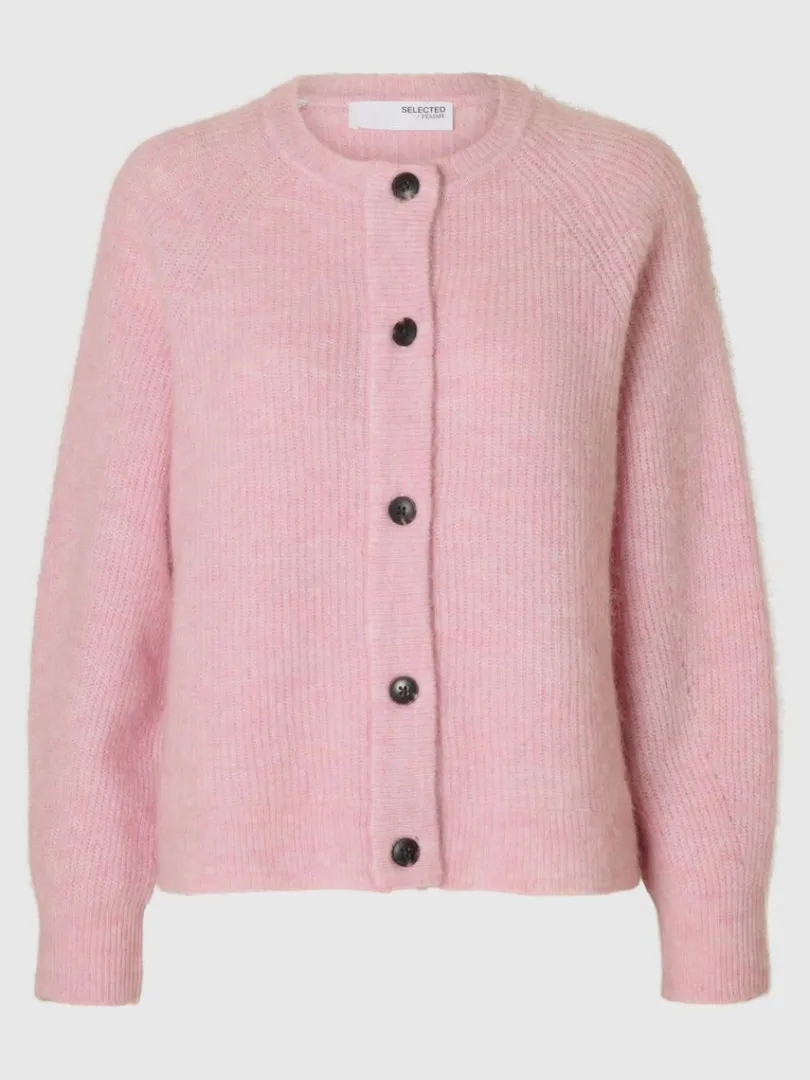 langrmet_cardigan_0-2.webp Strik>SELECTED LANGÆRMET CARDIGAN Red