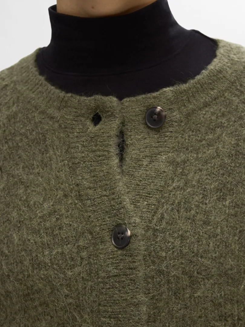 langrmet_cardigan_3-3.webp Strik>SELECTED LANGÆRMET CARDIGAN Green