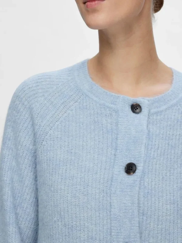 Strik>SELECTED LANGÆRMET CARDIGAN Blue