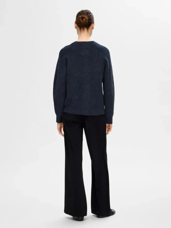 Strik>SELECTED LANGÆRMET CARDIGAN Blue