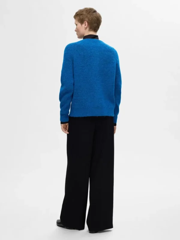 Strik>SELECTED LANGÆRMET CARDIGAN Blue