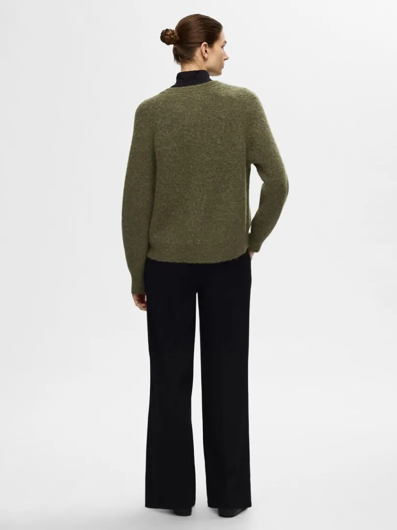 langrmet_cardigan_4-3.webp Strik>SELECTED LANGÆRMET CARDIGAN Green