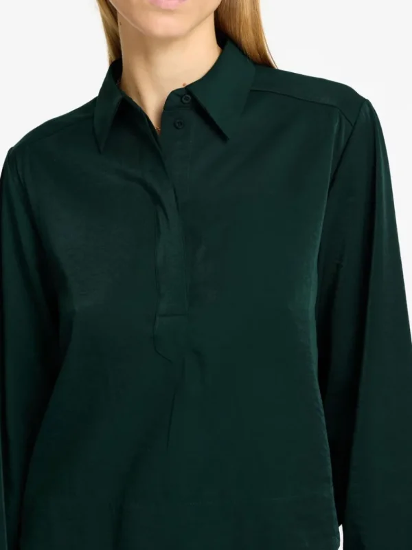 Skjorter>SELECTED LANGÆRMET CROPPED SKJORTE Green