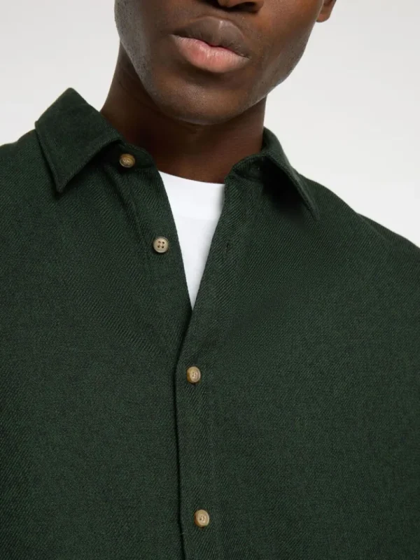 Skjorter>SELECTED LANGÆRMET FLANNEL-SKJORTE Green