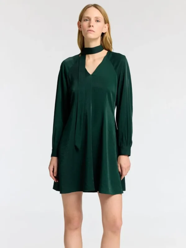 Kjoler>SELECTED LANGÆRMET KORT KJOLE Green