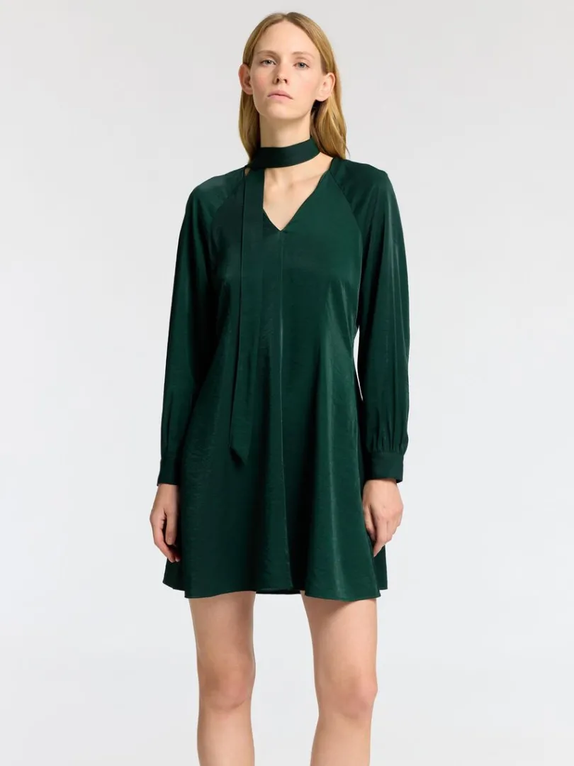 langrmet_kort_kjole_2.webp Kjoler>SELECTED LANGÆRMET KORT KJOLE Green