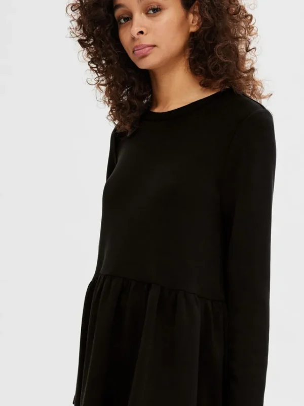 Kjoler>SELECTED LANGÆRMET KORT KJOLE Black