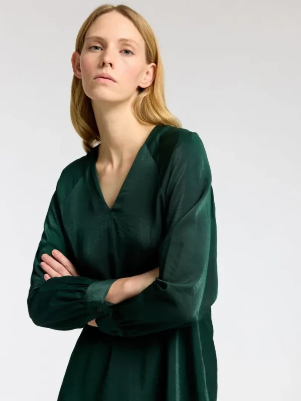 Kjoler>SELECTED LANGÆRMET KORT KJOLE Green