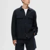Overtøj | Skjorter>SELECTED LANGÆRMET OVERSHIRT Blue