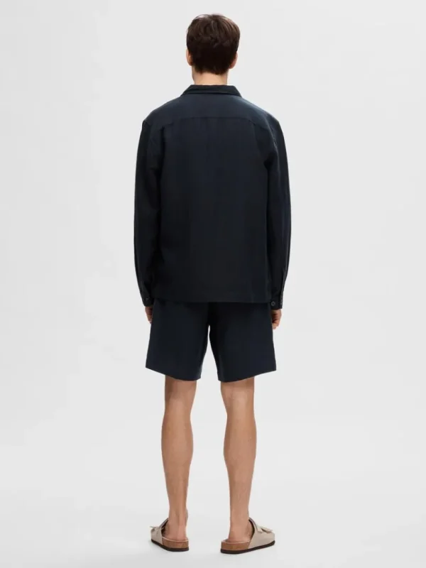 Overtøj | Skjorter>SELECTED LANGÆRMET OVERSHIRT Blue