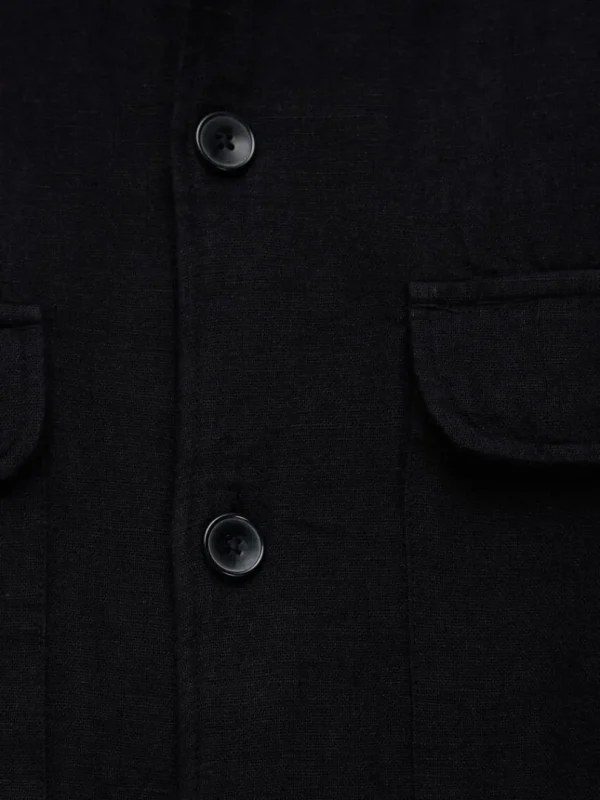 Overtøj | Skjorter>SELECTED LANGÆRMET OVERSHIRT Black