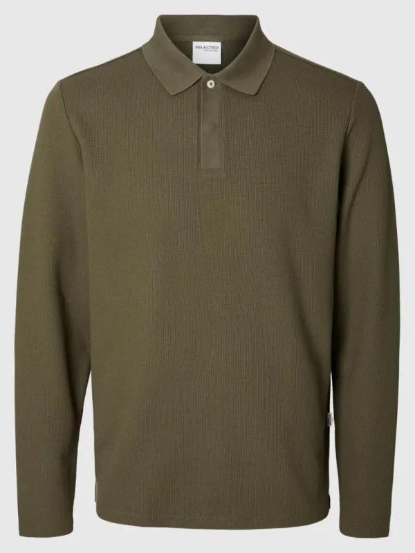 Poloer>SELECTED LANGÆRMET POLO Green