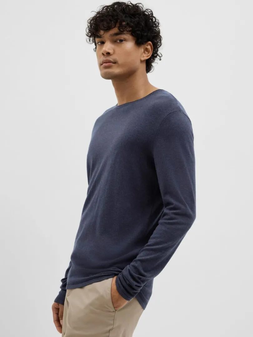 langrmet_pullover_2-2.webp Strik>SELECTED LANGÆRMET PULLOVER Blue