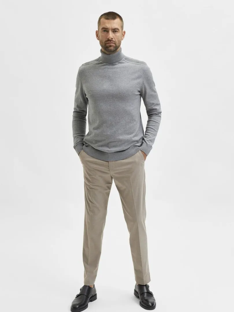 langrmet_rullekrave_pullo_1-4.webp Strik>SELECTED LANGÆRMET RULLEKRAVE PULLOVER Grey